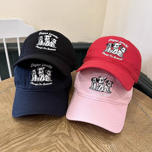 Kvinnenes broderte kjæledyr-tema baseball cap Skanto