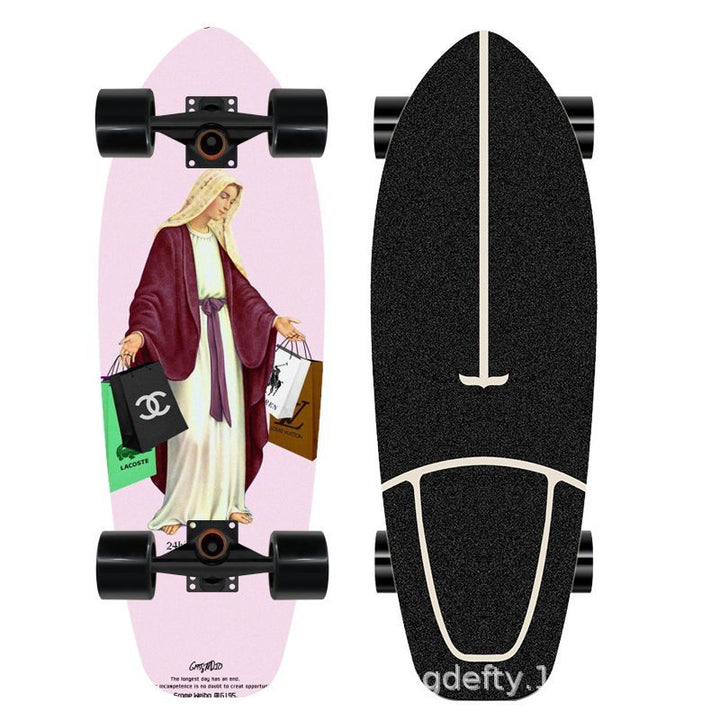 Kunstnerisk Løve Design Skateboard Skanto