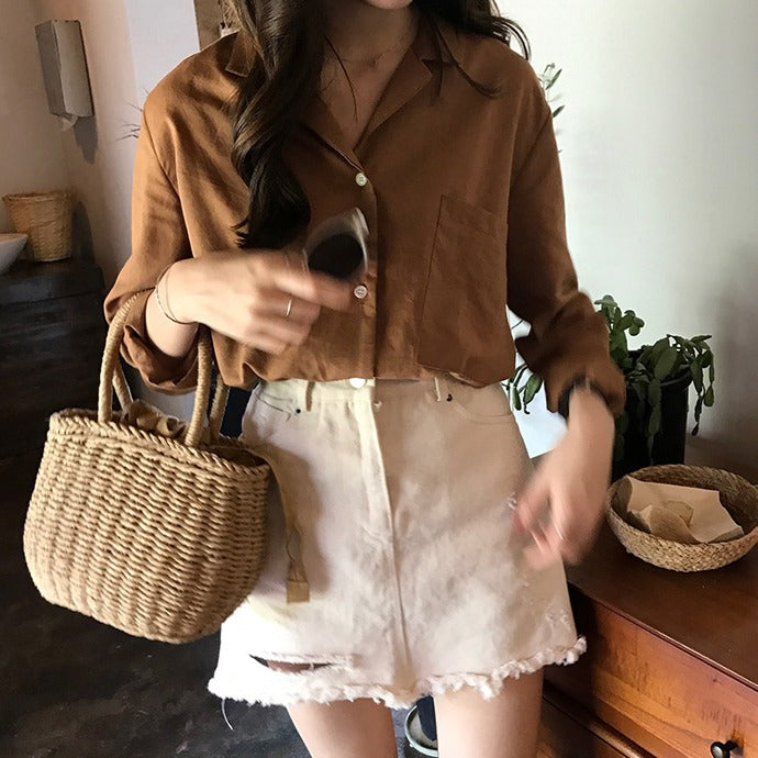 Handmade Rattan Bag with Refined Details Skanto