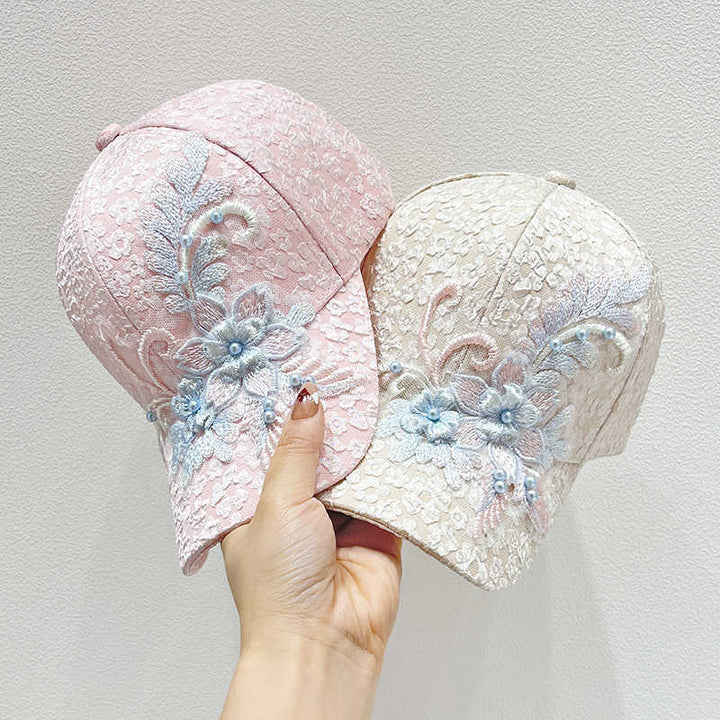 Kvinners broderte blonde baseball caps Skanto
