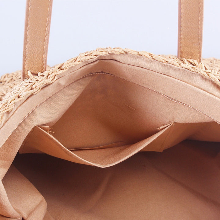 Stor Flettet Shopper Laget av Naturmateriale Skanto