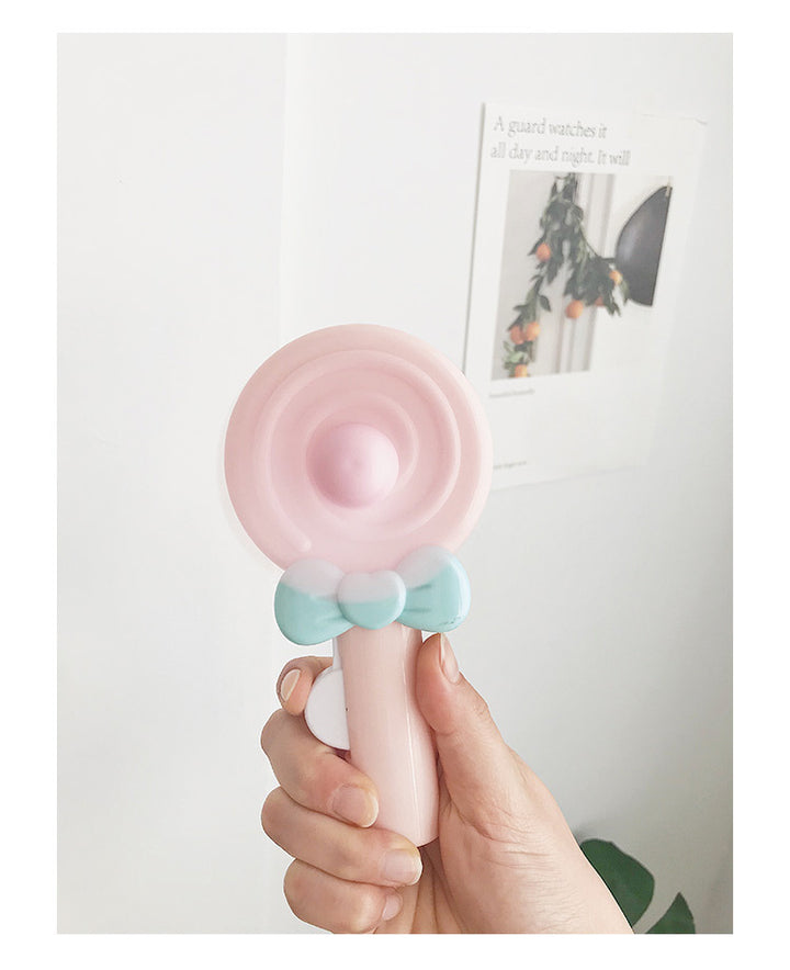 Bærbar håndholdt vifte for kvinner i lollipop-design Skanto