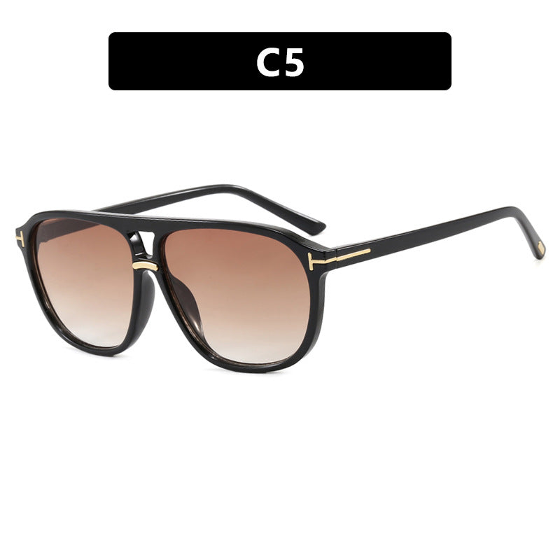Women's square sunglasses with luxurious tortoise pattern and polarized lenses Skanto