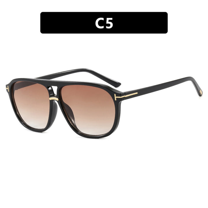Women's square sunglasses with luxurious tortoise pattern and polarized lenses Skanto