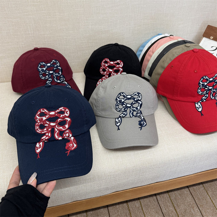 Damebroidered grafisk baseball caps Skanto