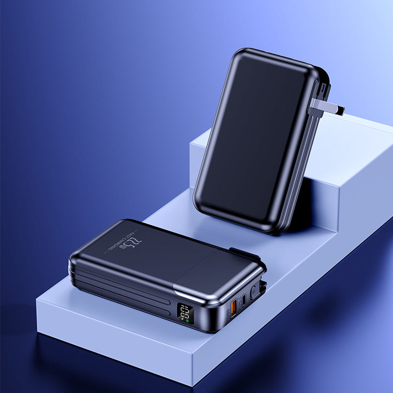 Høyytelses powerbank med integrert hurtiglader Skanto