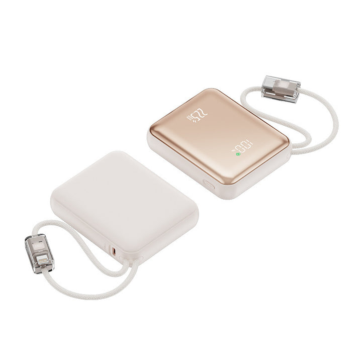 Powerbank med integrert hurtiglading og digital kapasitetsskjerm Skanto