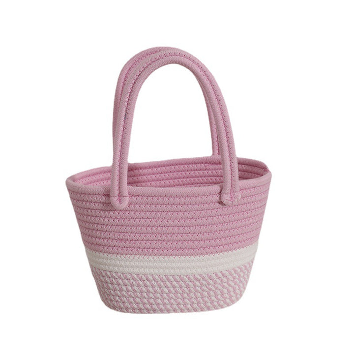 Handmade basket bag with modern accents Skanto