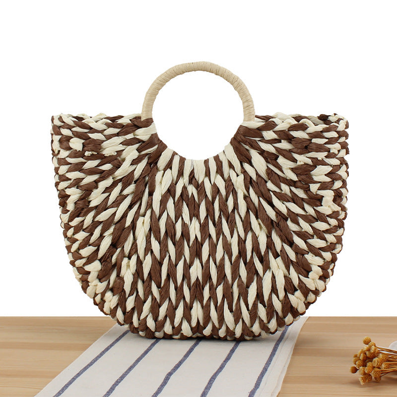 Handbag made of handmade braided materials with modern design Skanto