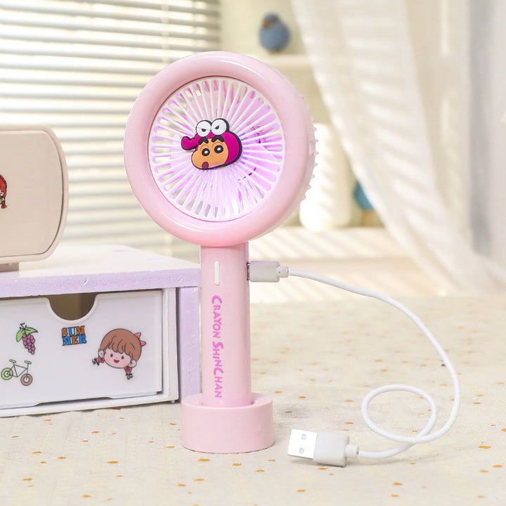 Dame Bærbar Mini-Ventilator med integrert LED-lys Skanto