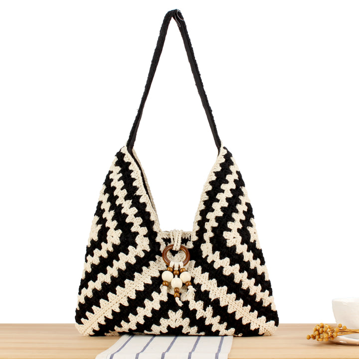 Stylish Chevron Design Handbag Skanto