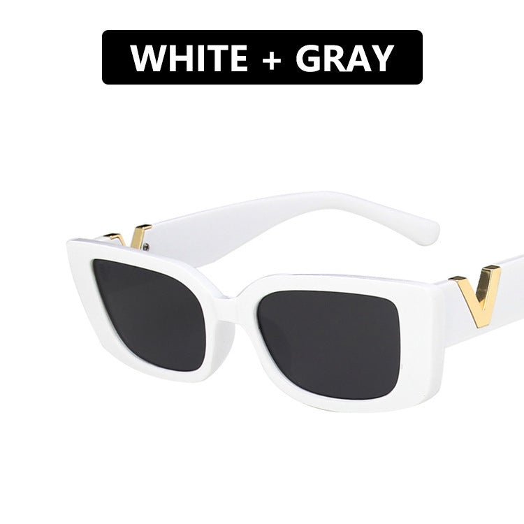 Damer moderne Cat-Eye solbriller med metall detaljer Skanto