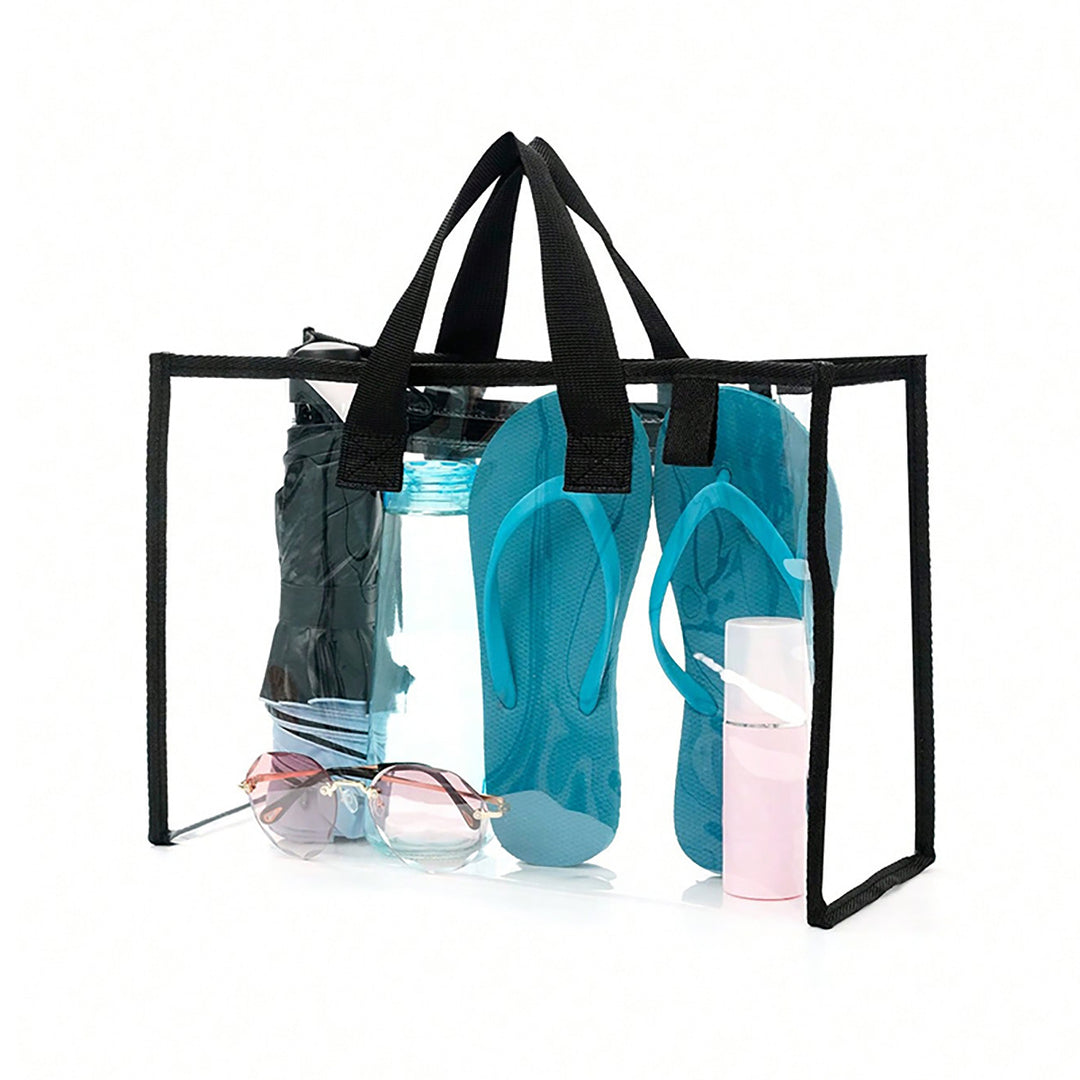 Transparent Strandveske med Flere Innervogner Skanto