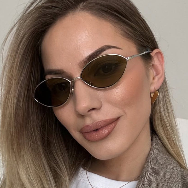 Women's fashionable sunglasses with oval design and polarized lenses Skanto