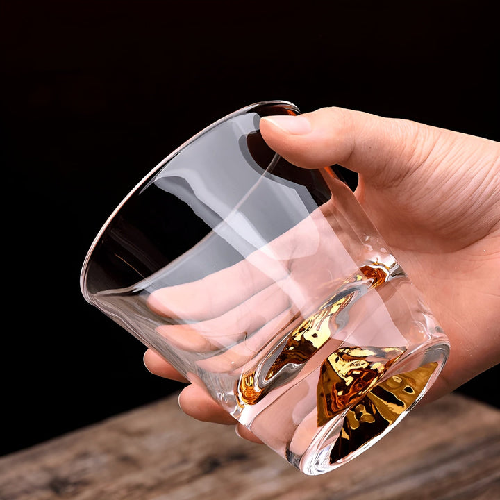 Whiskeyglass med Mount Fuji-design – Elegant sett for kjennere | Skanto