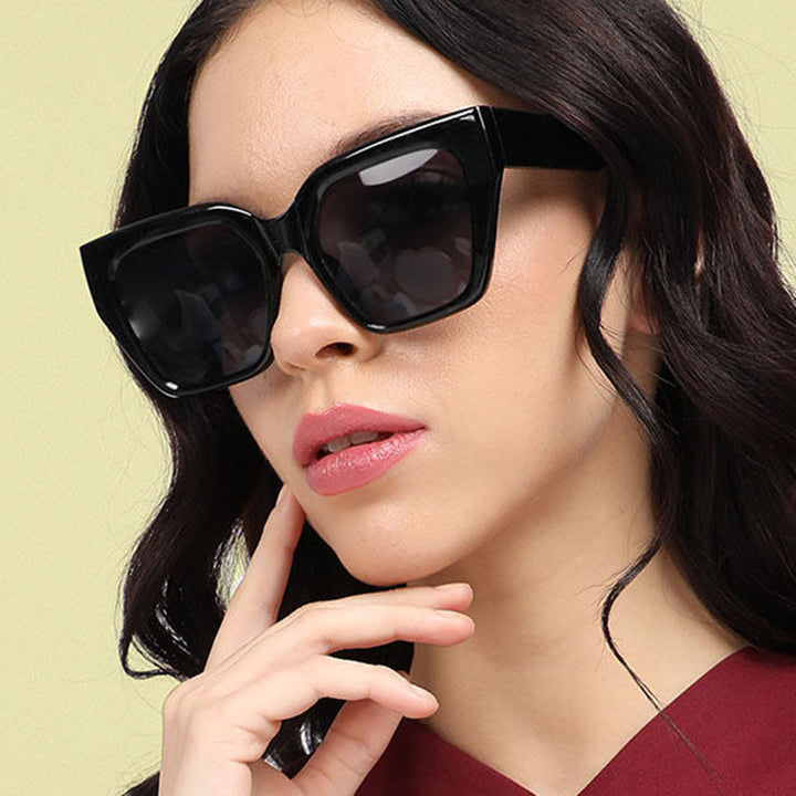 Women's geometric glasses in fashionable tortoise pattern Skanto