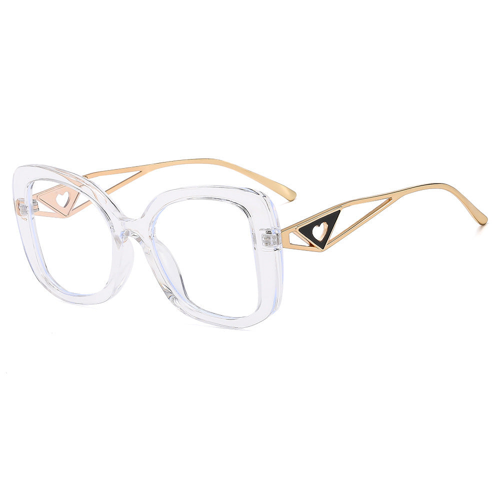 Women's fashion oversized sunglasses with luxurious heart detail Skanto