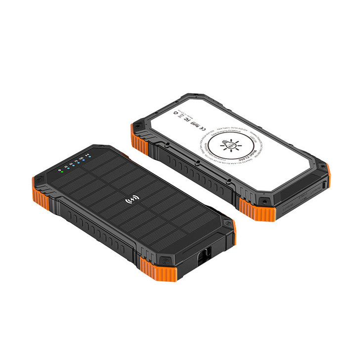 Robust solenergi powerbank med trådløs ladeteknologi Skanto