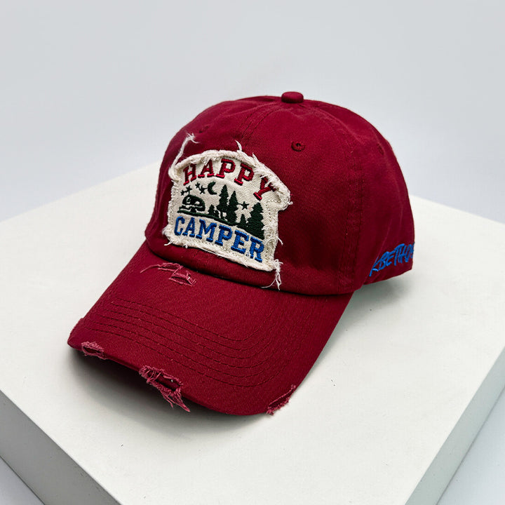 Herre Slitt Brodert Camping Caps Skanto
