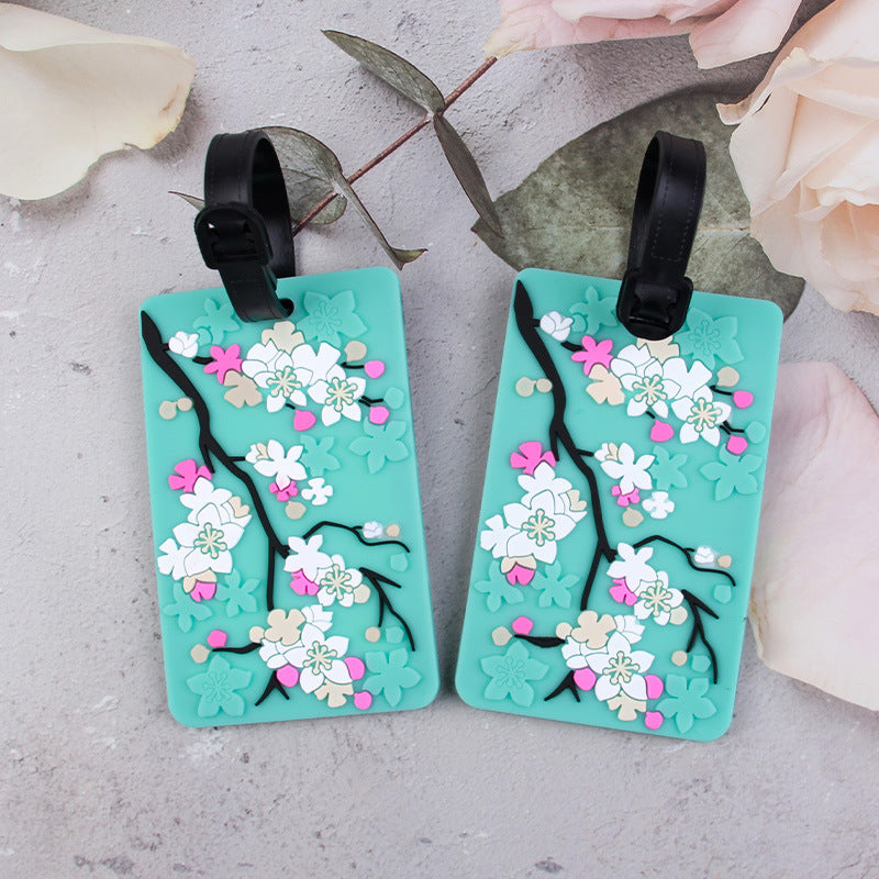 Blomster Silikon Bagasjelapp Skanto