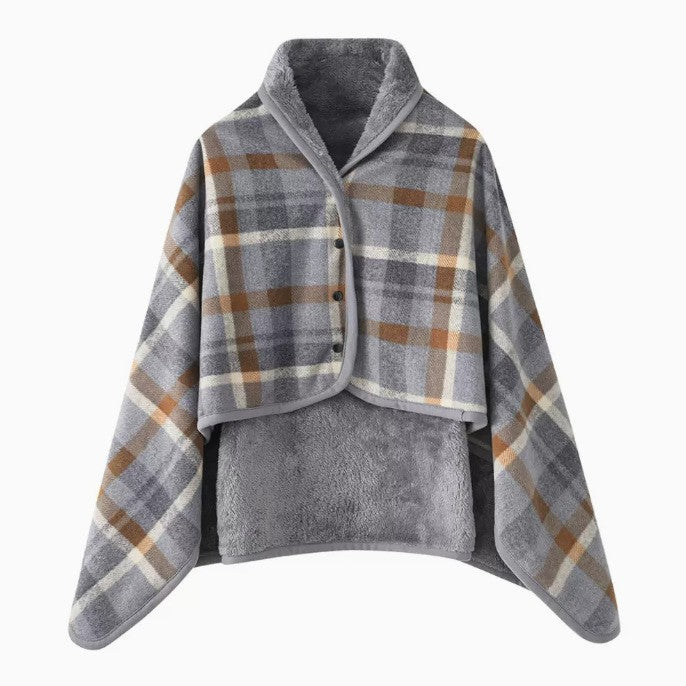 Dame Komfortabel Varmeholdende Poncho-Teppe Skanto