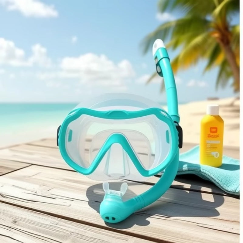 Tauchmaske med Fit-teknologi og ergonomisk snorkel Skanto