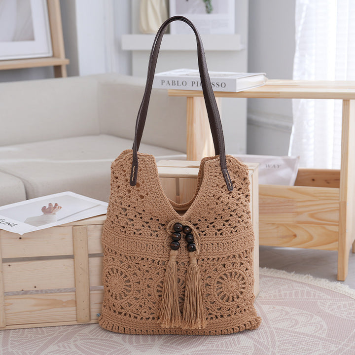 Håndlaget Makramee Crossbody Bag Skanto