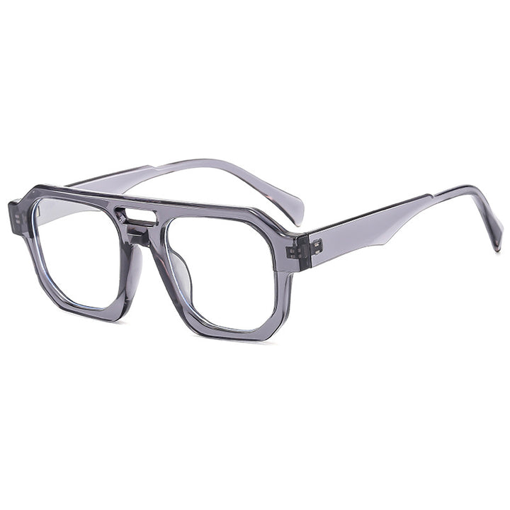 Dame eksklusiv polygonal solbrille med luksuriøst skjoldpadde-mønster Skanto