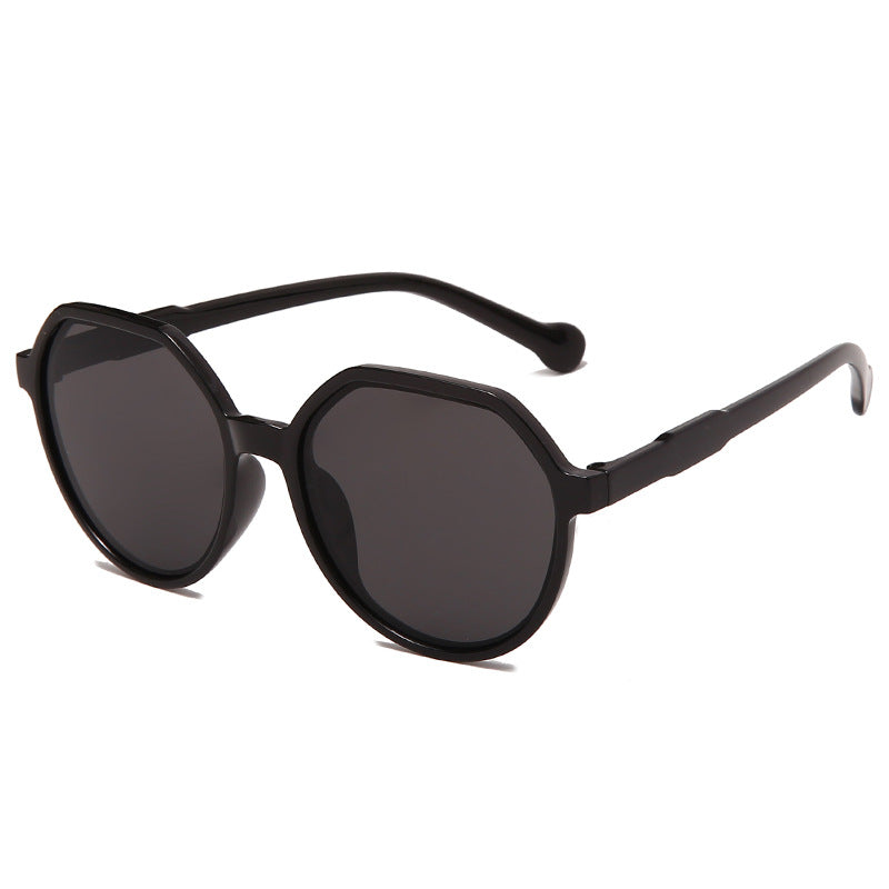 Dame moter solbrille med markant åttekant-design Skanto