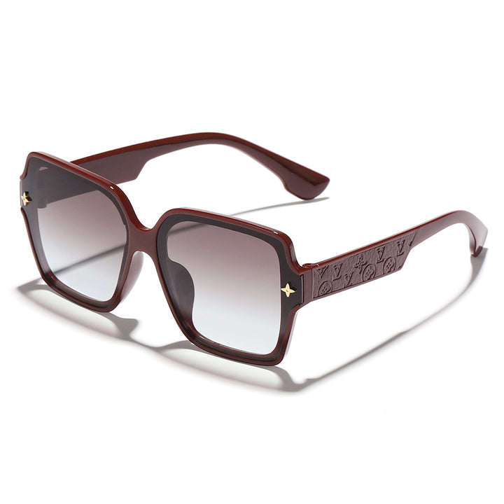 Dame stilige oversized solbriller med moderne ramme Skanto