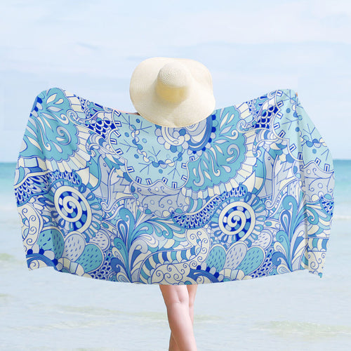 Strandhåndkle med maritimt design Skanto