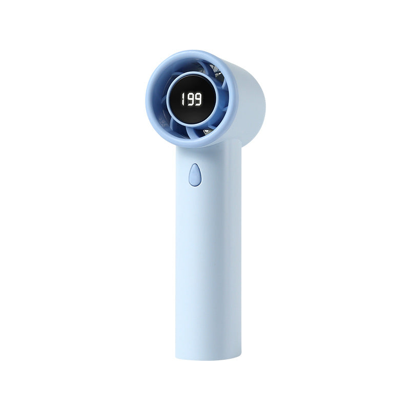 Kvinnelig bærbar mini vifte med LCD-skjerm Skanto