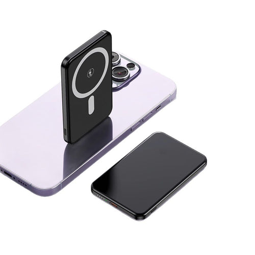 Magnetisk trådløs powerbank med hurtigladingsfunksjon Skanto