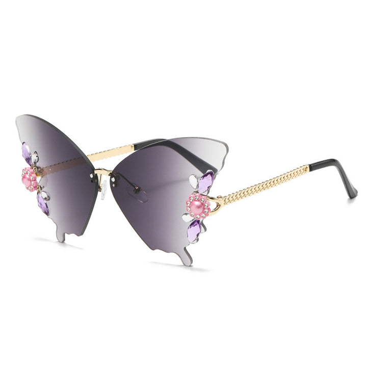 Dame kreativ sommerfugl-solbrille Skanto