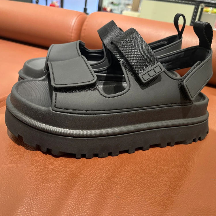 Dame sporty sandaler med ergonomisk fotbredde og sklisikker såle Skanto