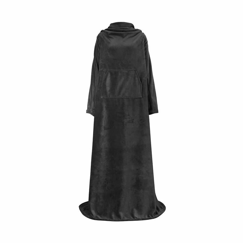 Dame luksus fleece pysjamas med praktisk frontlomme Skanto