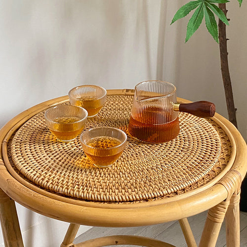 Dame rund Naturmaterial Serveringsfat Skanto