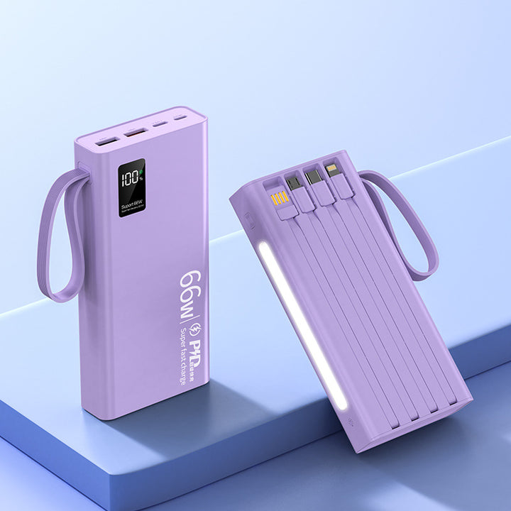 Høyytelses Powerbank med digitalt display Skanto