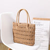Stylish rattan shopper bag Skanto