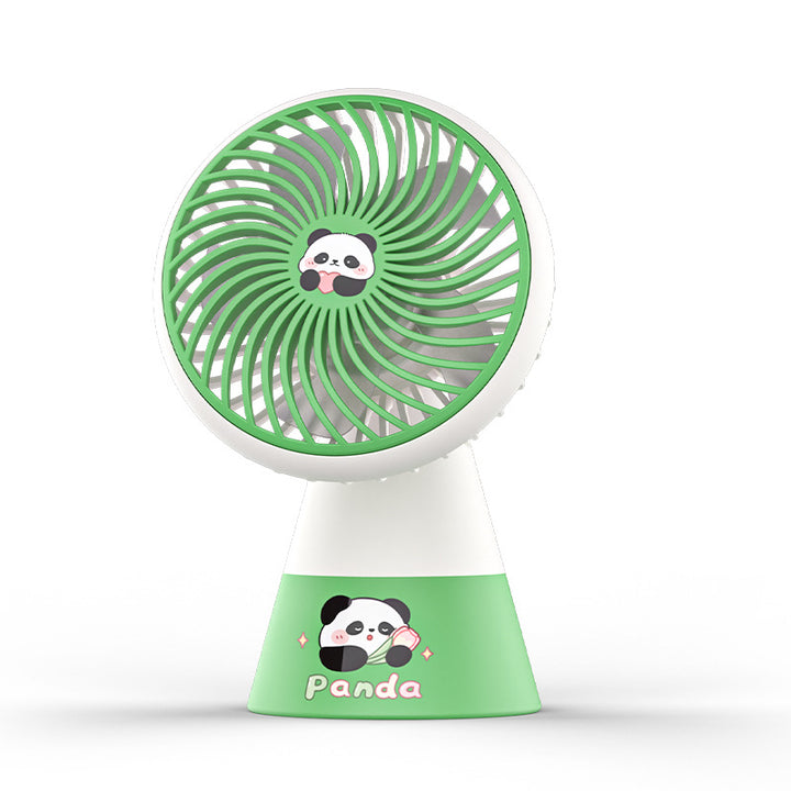 Dame Bærbar Håndvifte med søtt Panda-motiv Skanto