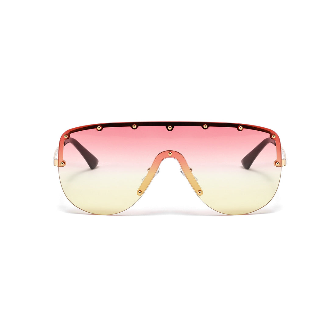 Damer futuristisk oversized solbrille Skanto