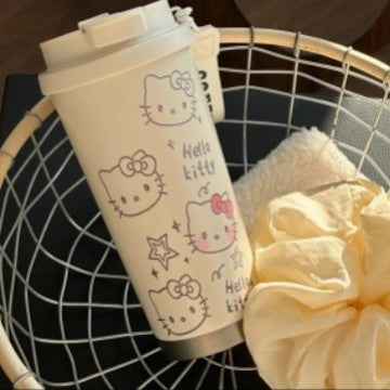 Damen Isolering Kaffeebecher med morsomt Hello Kitty Design Skanto
