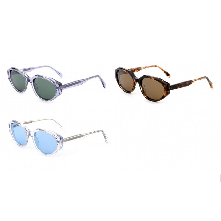 Dame solbrille i moderne, transparente design med høyteknologiske linser Skanto