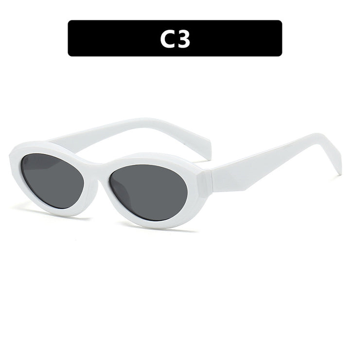 Dame elegant Cat-Eye solbrille med beskyttende UV-filter og moteramme Skanto