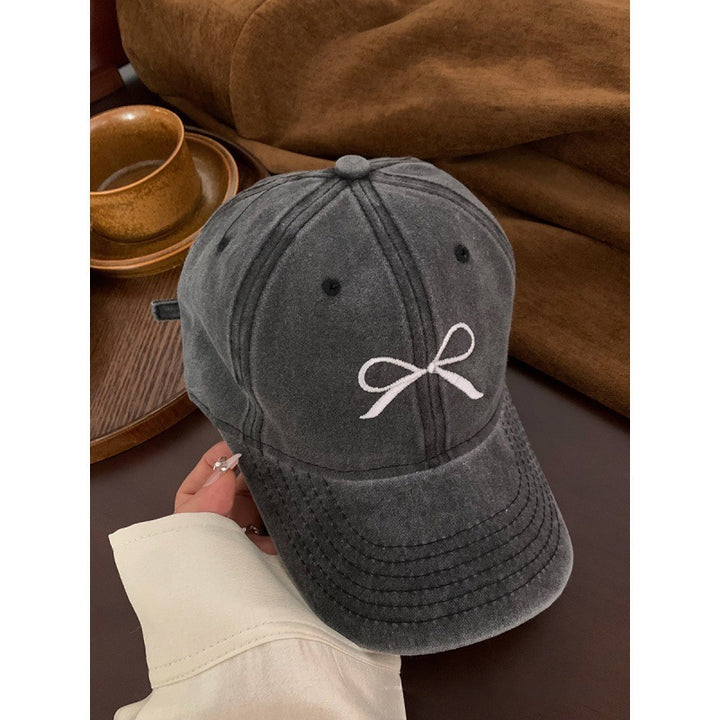 Kvinnemers Brodert Sløyfe Detalj Justerbar Baseball Caps Skanto