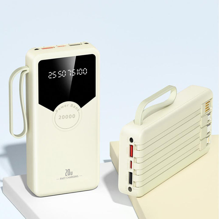 Powerbank med hurtiglading og LED-skjerm Skanto