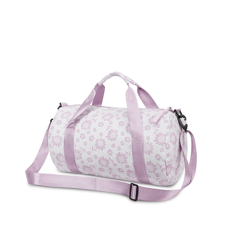 Sporty Duffel Bag with Floral Pattern Skanto