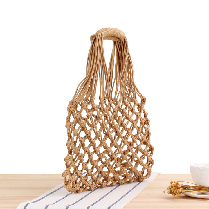 Modern Net Structure Shopper Tote Bag Skanto