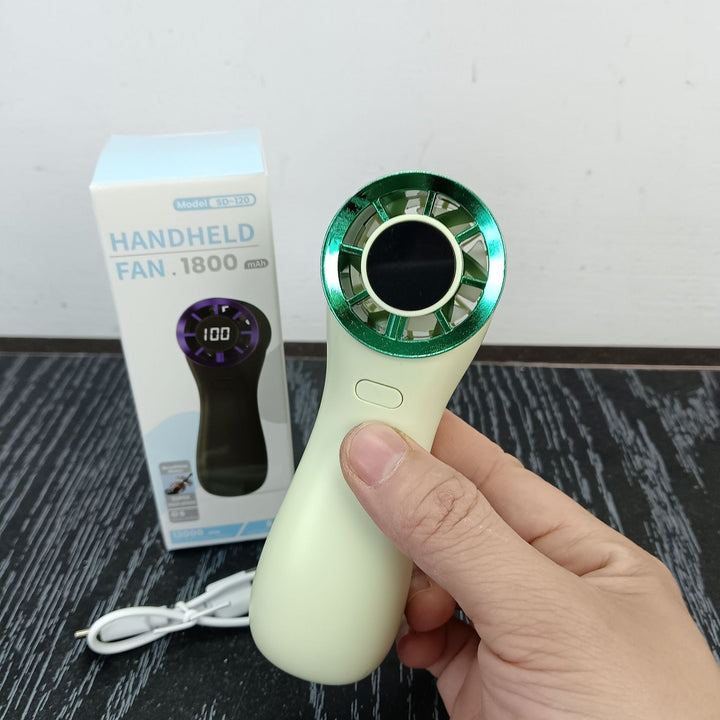 Unisex Håndheld bærbar blæser med digital hastighedsdisplay Skanto