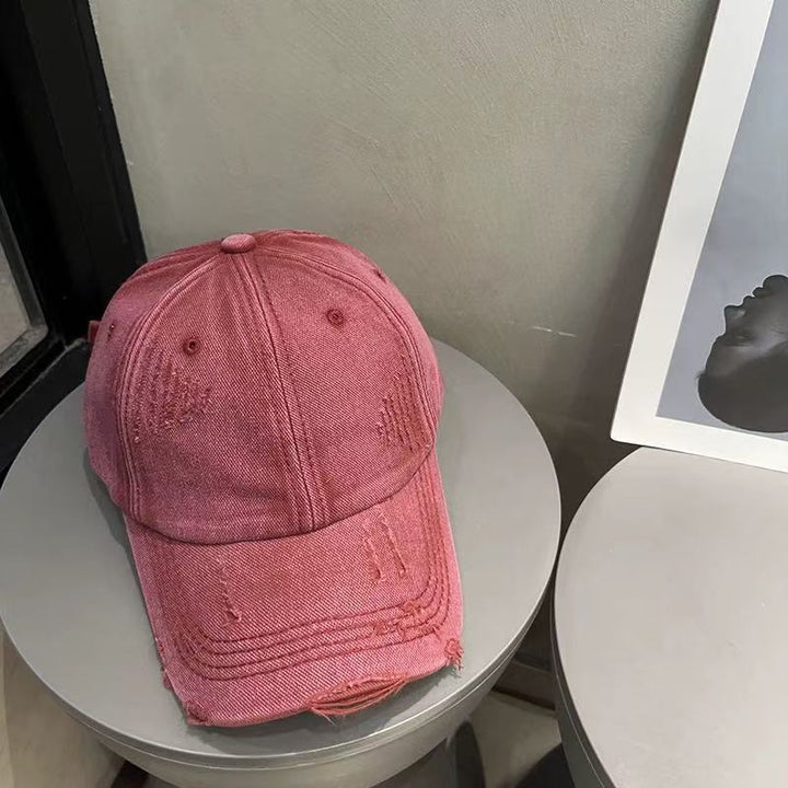 Kvinne Vintage-stil Slitt Baseball Caps Skanto